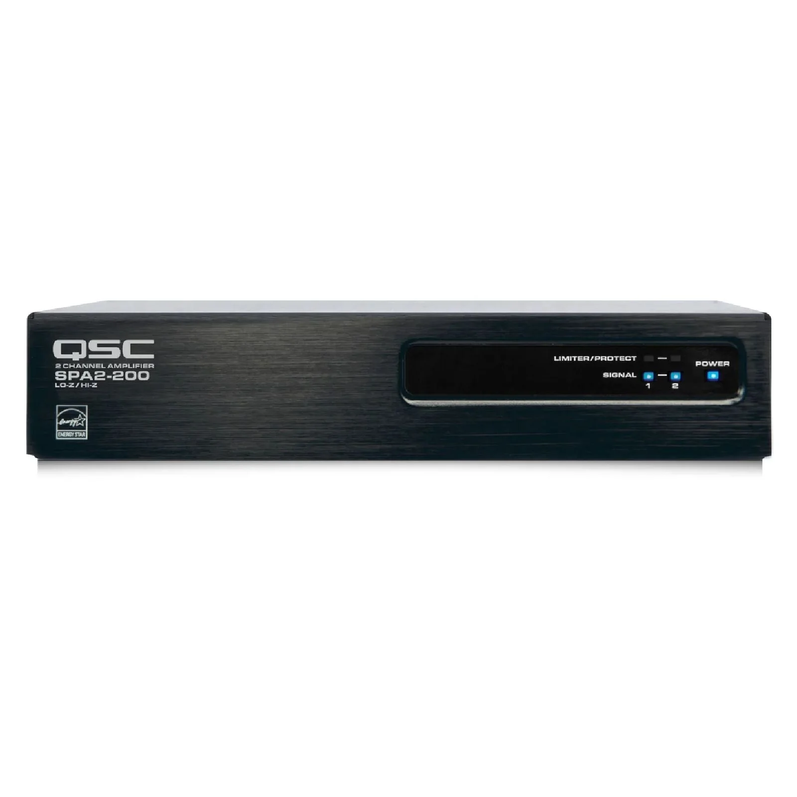 QSC QA SPA2200 2x200w 48 ohms r 1x 350w 70100v Ampfor cubes
