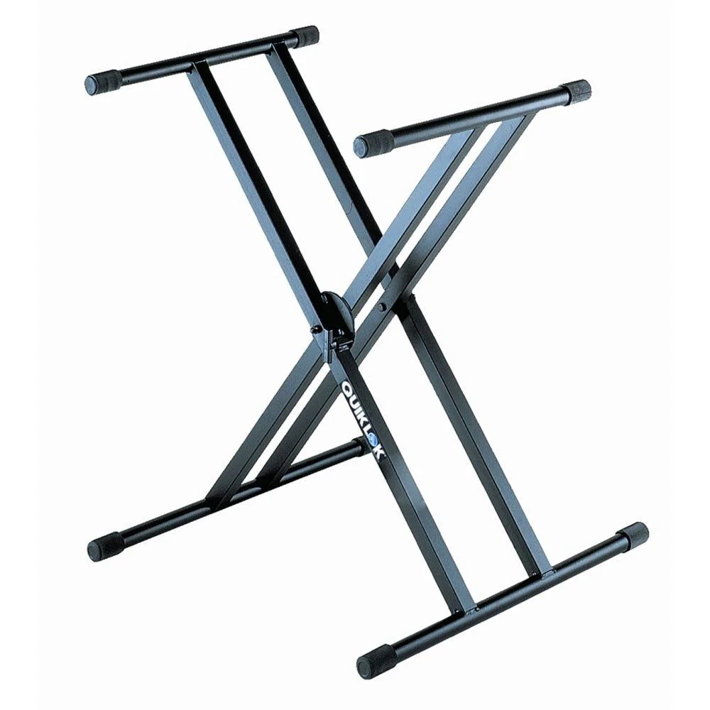 Quik Lok QL746 Pro Heavy-Duty Double-Brace Single-Tier X-Style Keyboard Stand
