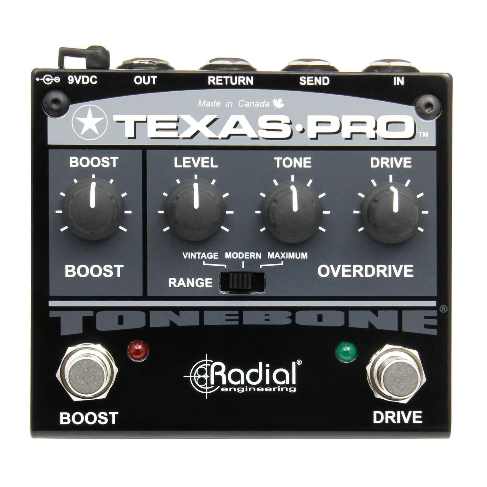 Radial Tonebone Series TexasPro Overdrive and Boost Guitar Effects Pedal