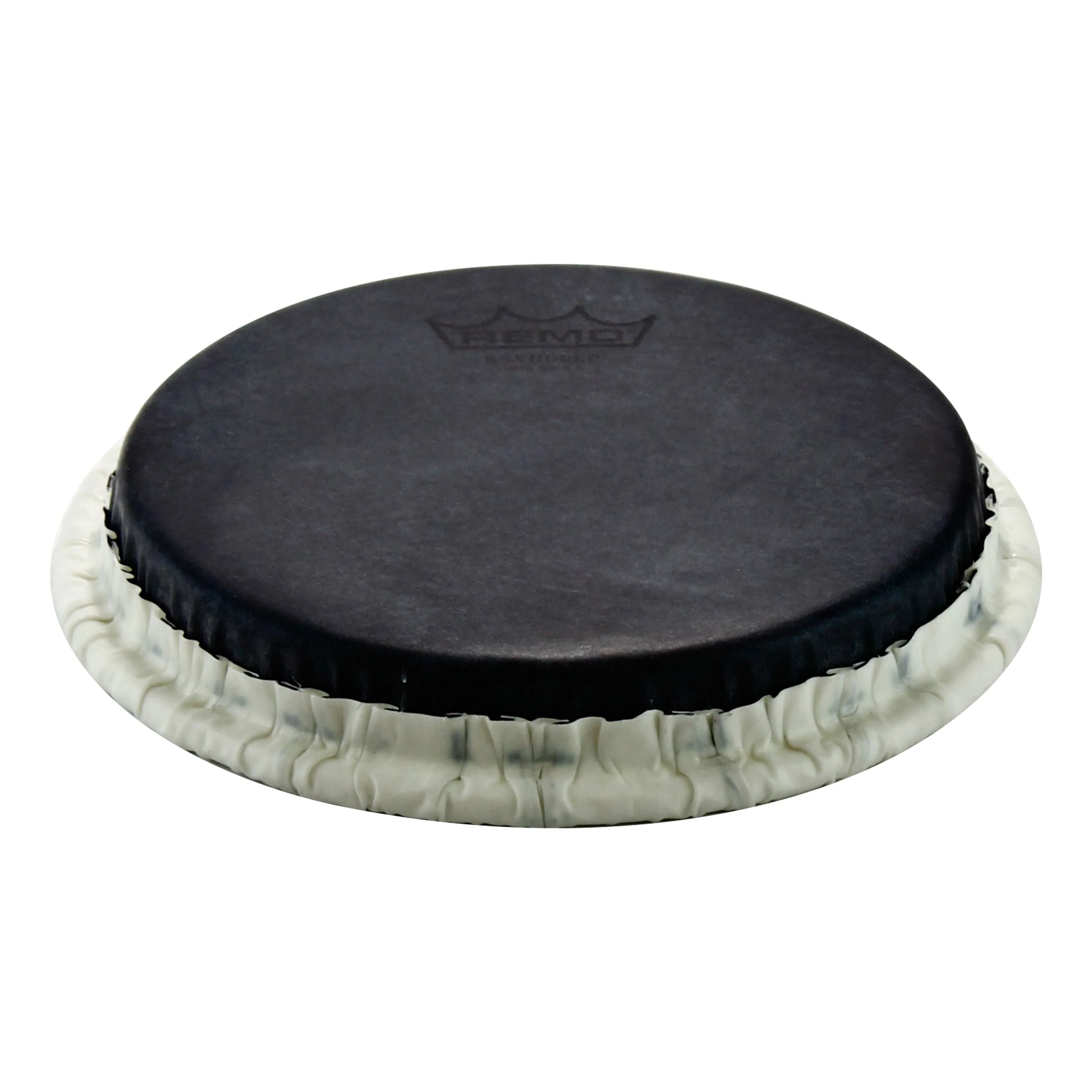 Remo Bongo Drumhead Tucked 715 inch Skyndeep Black Calfskin Graphic
