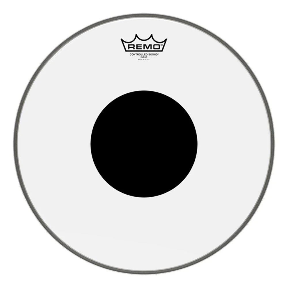 Remo CS-0110-10 Controlled Sound Coated Bottom Black Dot Drumhead, 10”