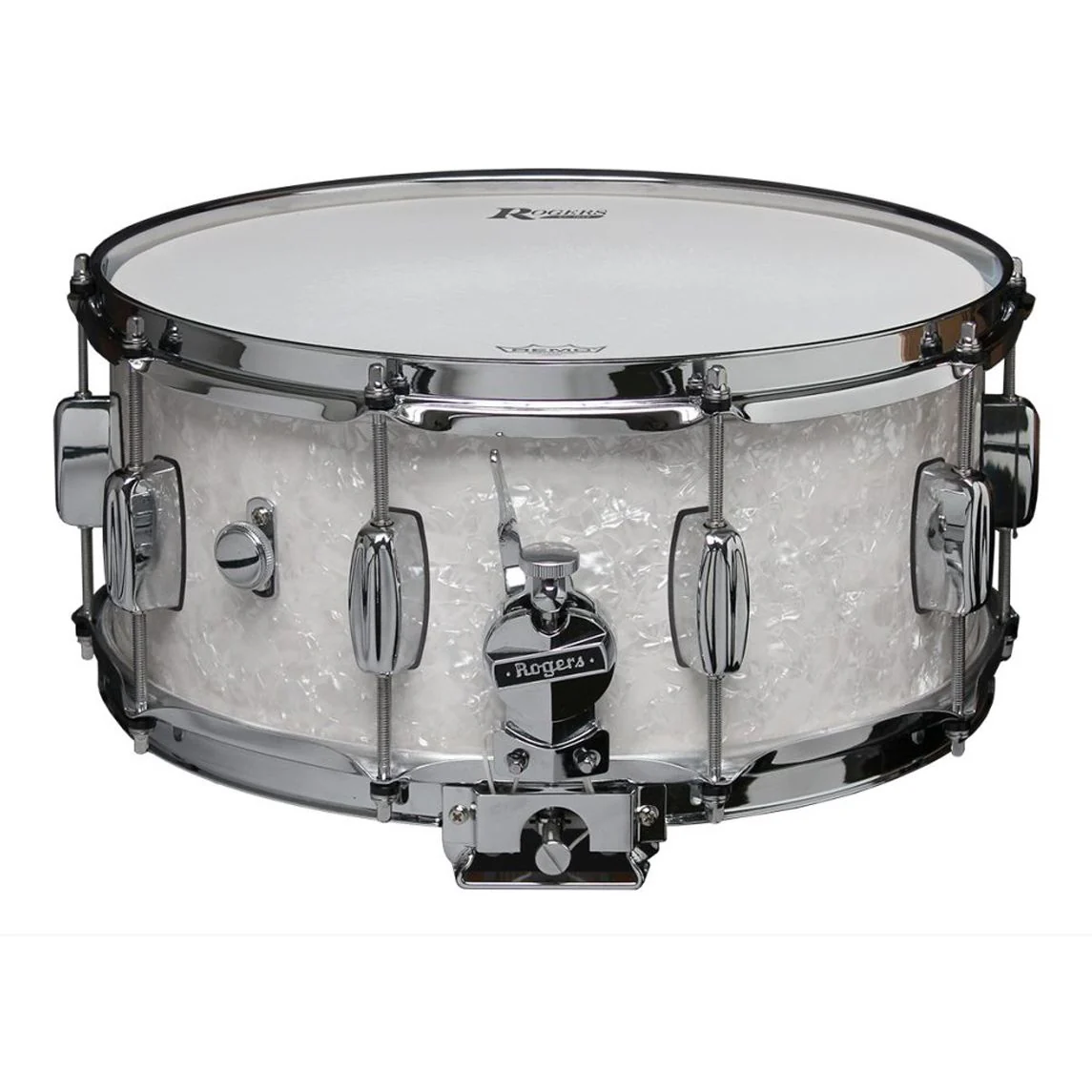 Rogers USA No37 DynaSonic 14x65inch Maple Snare Drum White Marine Pearl