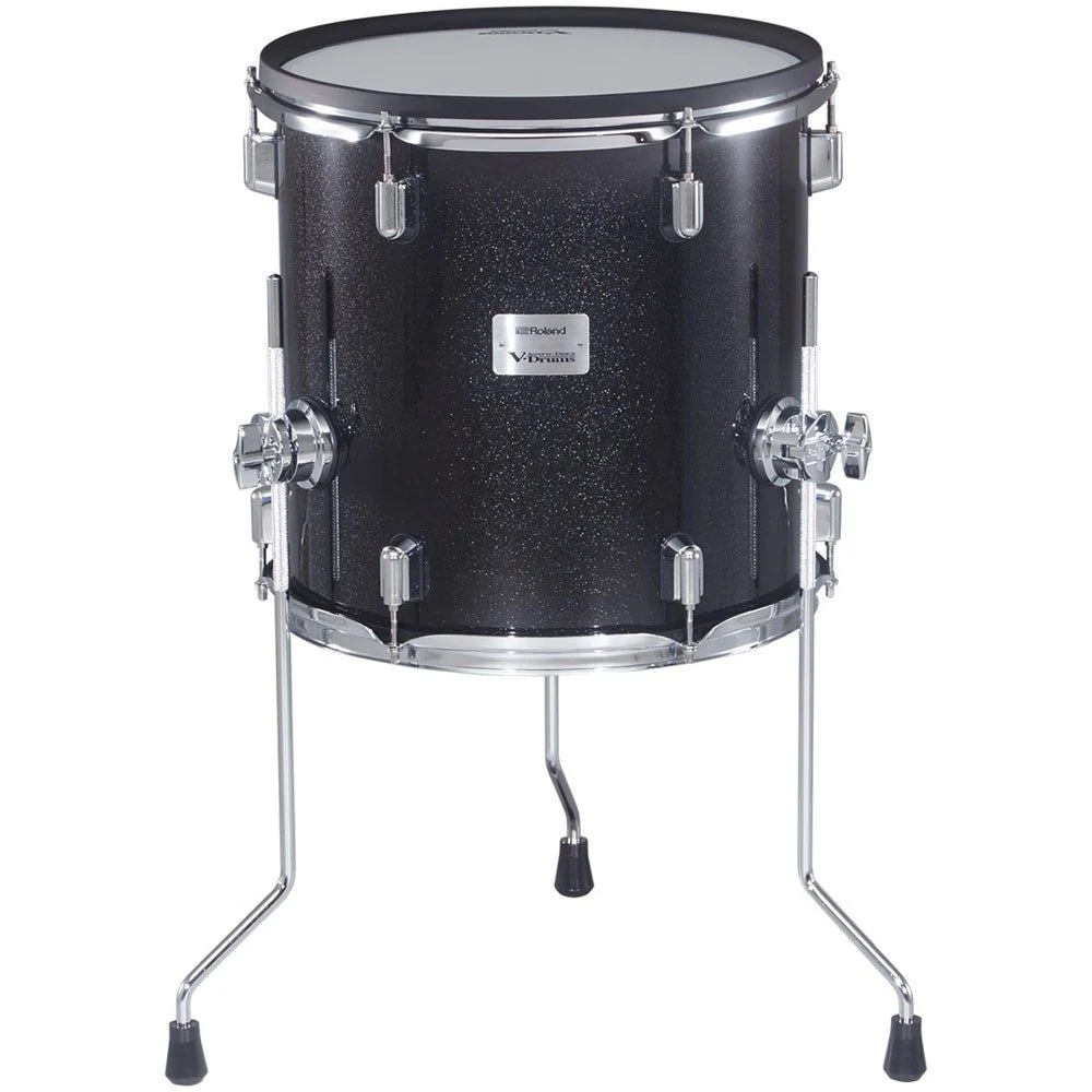 Roland PDA140FMS 14" VAD Series Floor Tom Pad (Midnight Sparkle / Chrome)
