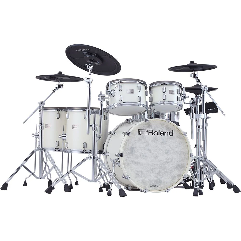 Roland VAD716 V-Drums Acoustic Design 6-Piece Wood Shell Kit (Pearl White)