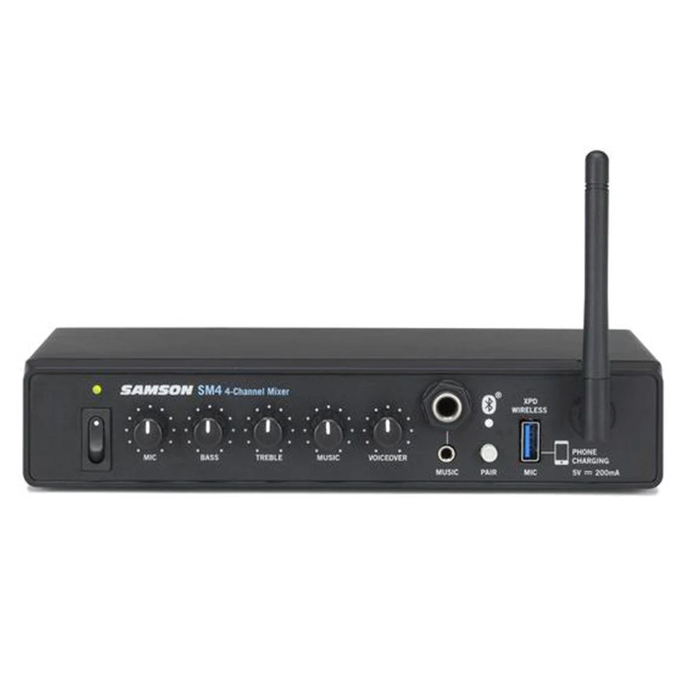 Samson SM4 Half-Rack 4-Channel Line Mixer w/ Bluetooth Connectivity