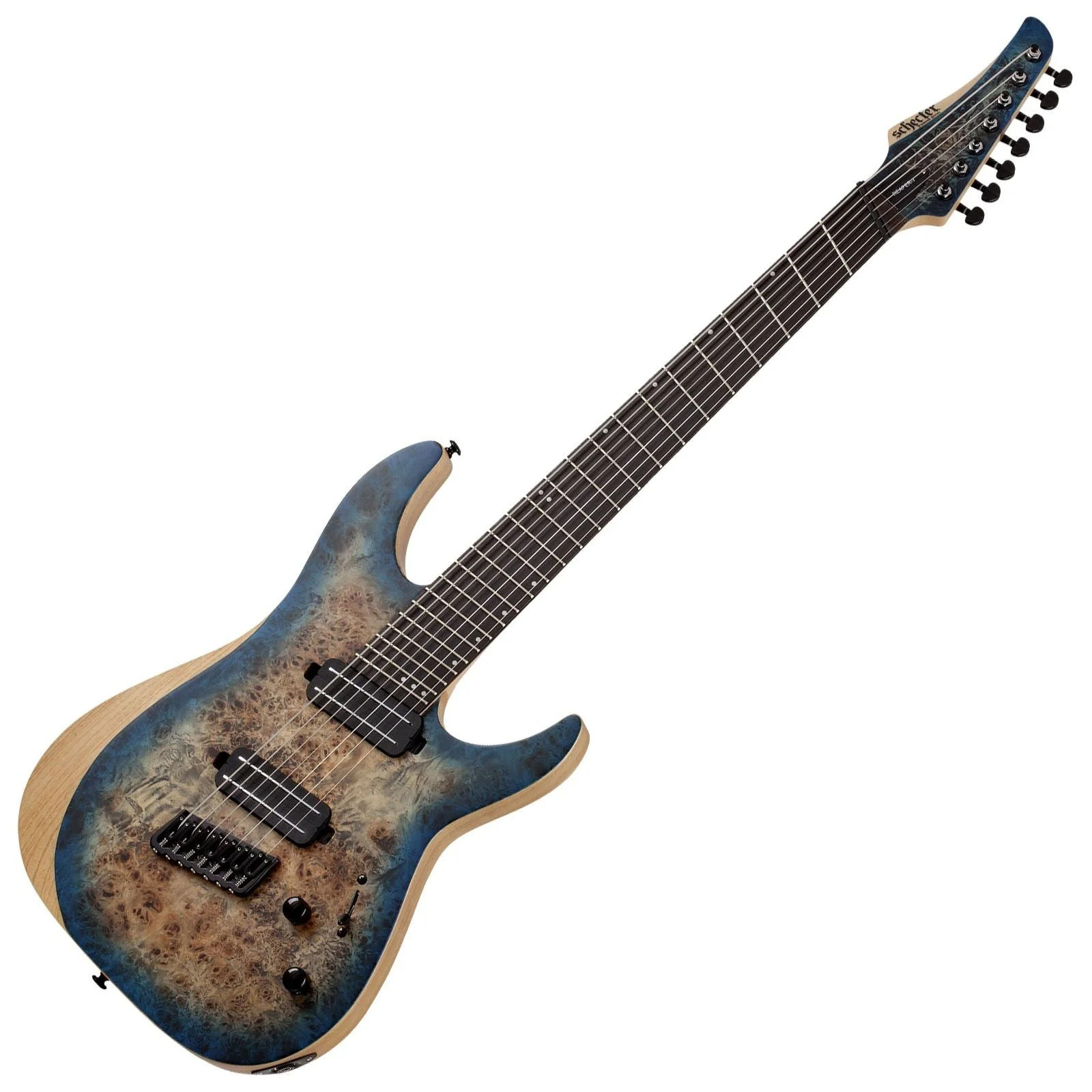 Schecter Reaper7 Multiscale 7String Electric Guitar Satin Sky Burst