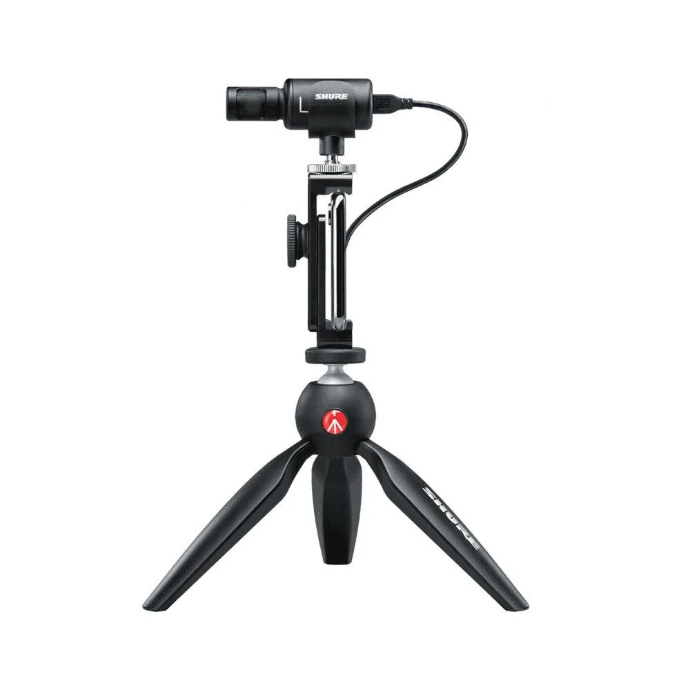 Shure Motiv MV88+ Video Kit w/ MV88+ Stereo Condenser Microphone & Tripod