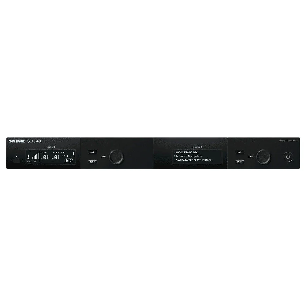Shure SLXD4DL57 Dual-Channel Digital Wireless Receiver Band L57 (650-694MHz)