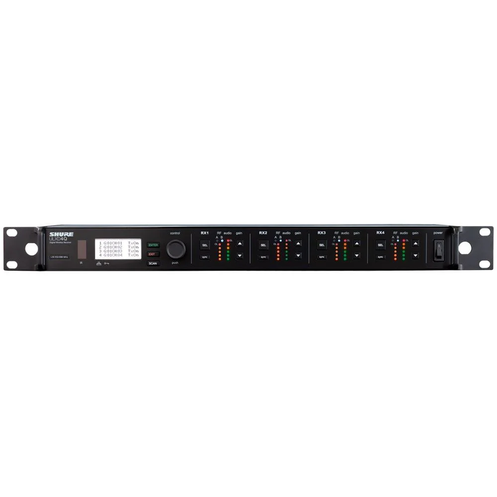 Shure ULXD4QH51 Quad-Channel Digital Wireless Receiver Band H51 (534-598MHz)