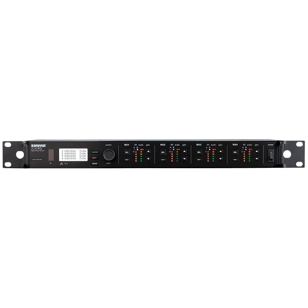 Shure ULXD4QL51 Quad-Channel Digital Wireless Receiver Band L51 (632-696MHz)