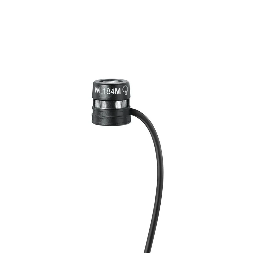 Shure WL184MBS-TQG SuperCardioid Lapel Mic w/ TA4F Connecttor (Black)