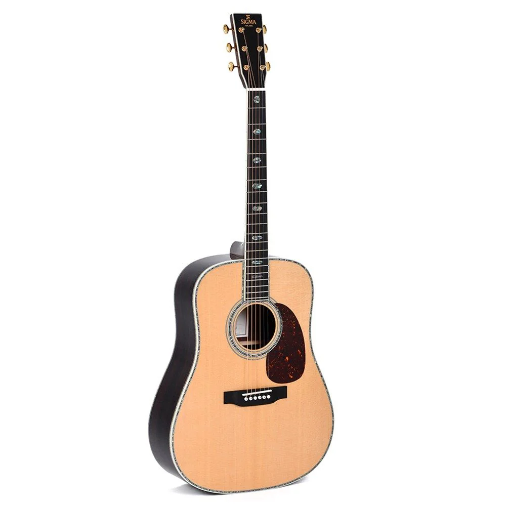 Sigma SDR-45 All Solid Wood Acoustic Sitka Spruce Top Indian Rosewood Back-Sides