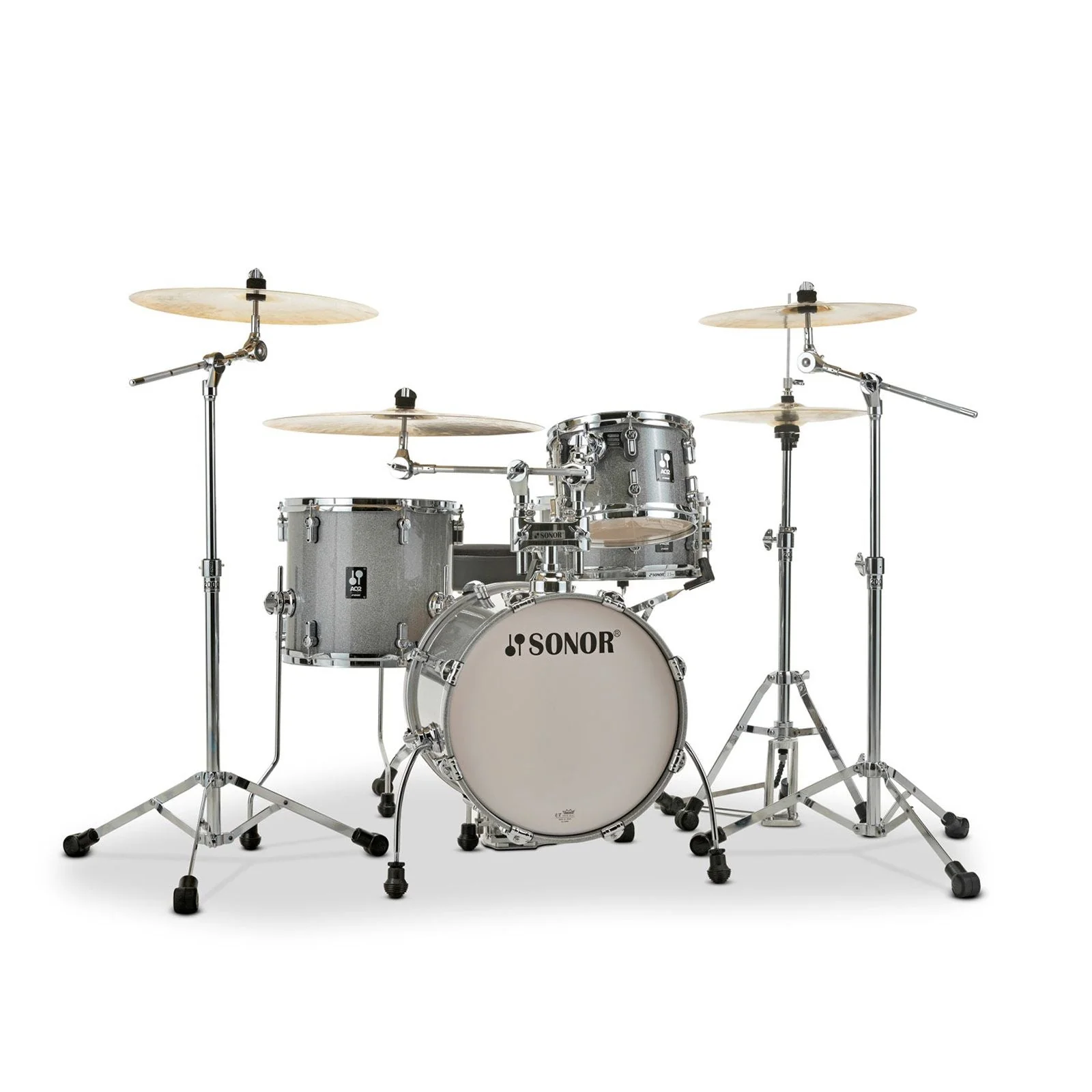 Sonor AQ2 Safari 4 Piece 16 inch Maple Shell Pack Titanium Quartz