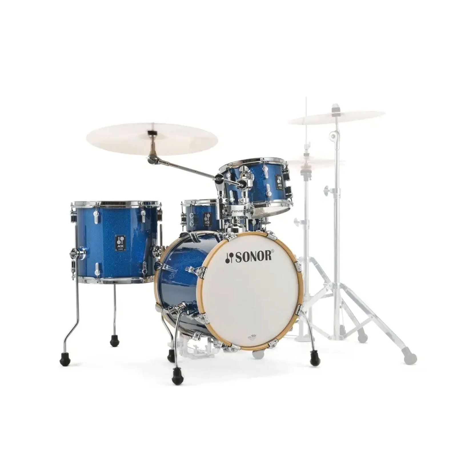 Sonor AQX Jungle 10 13F 1613x6 SN Shell Pack only Blue Ocean Sparkle