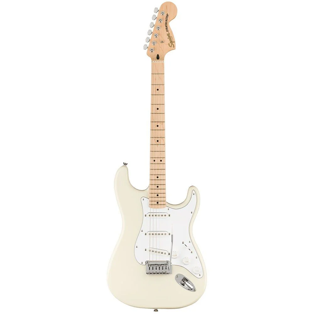 Squier Affinity Stratocaster Maple Fingerboard White Pickguard (Olympic White)
