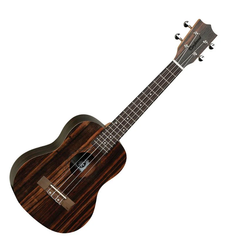 Tanglewood TUT19 Tiare Tenor Ukulele All Figured Ebony w Gig Bag Ukulele