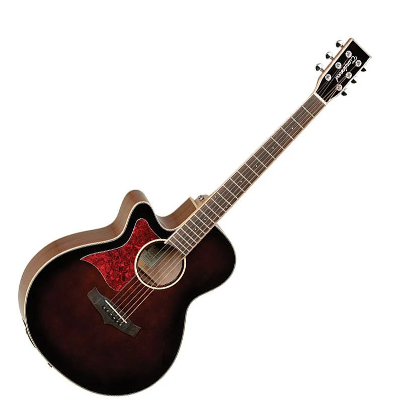 Tanglewood TW4WBLH Winterleaf Lefthanded Super Folk CE Whiskey Burst