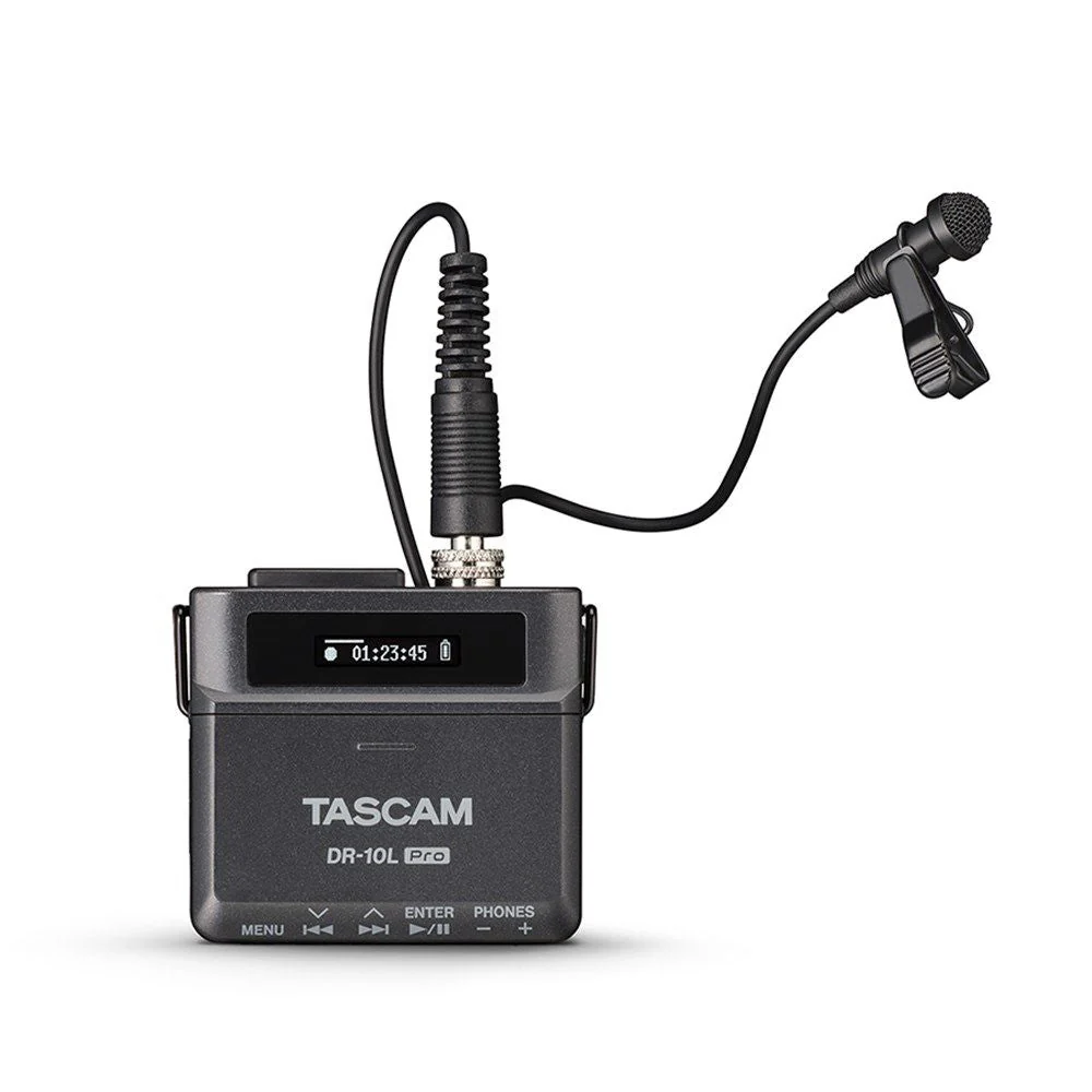 Tascam DR10L PRO Linear PCM 32-Bit Float Recorder w/ Lavalier Mic