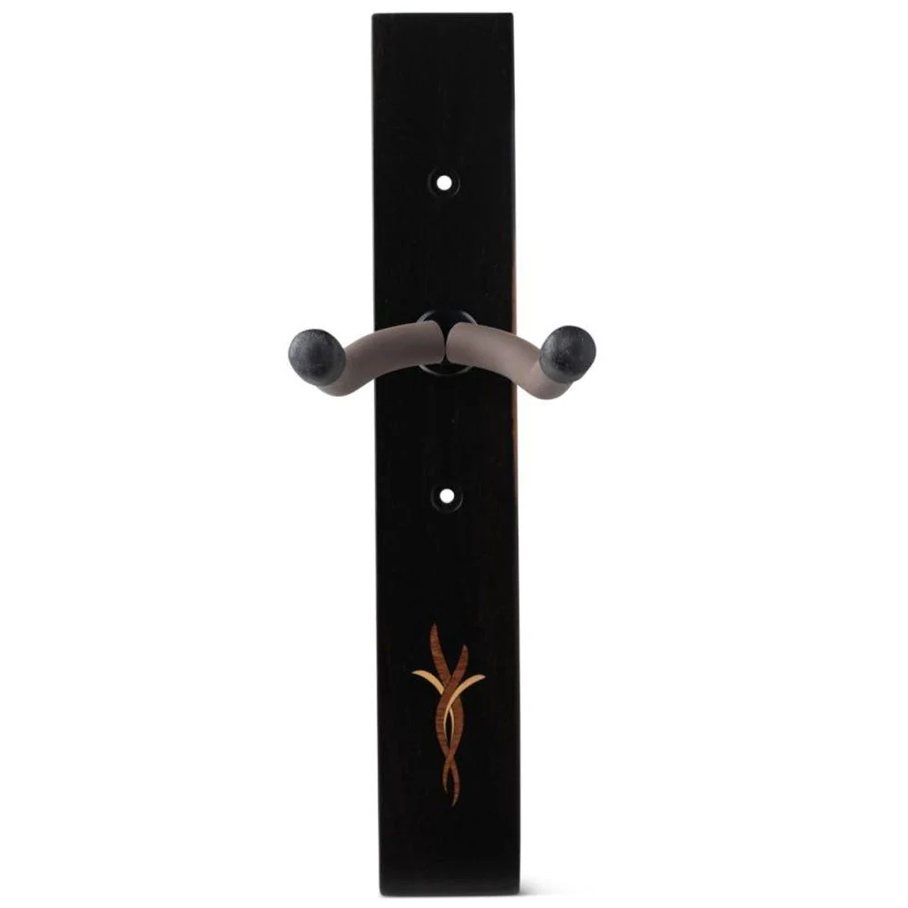 Taylor Bouquet Guitar Hanger (Ebony) w/ Myrtlewood & Boxwood Inlay