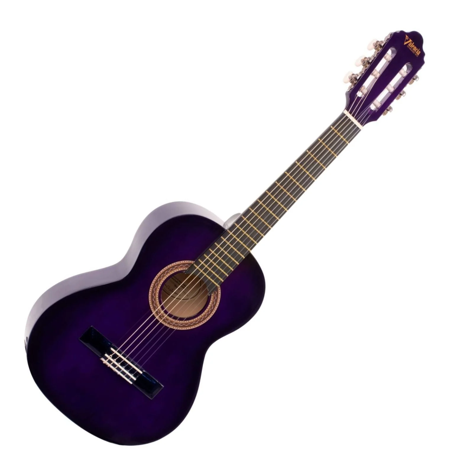 Valencia VC102PPS 1/2 Size Classical Guitar (Purple Sunburst)
