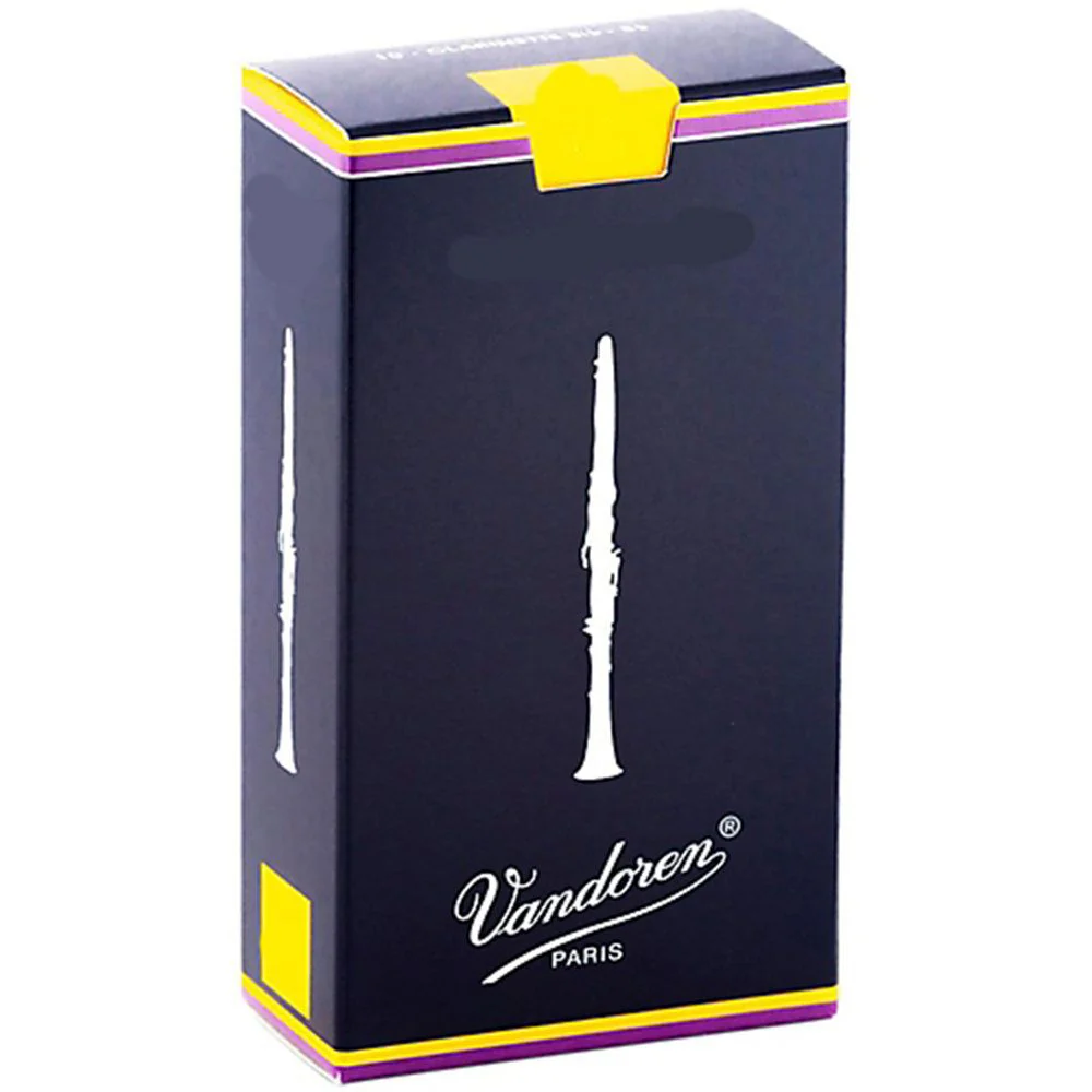 Vandoren Traditional B Flat Clarinet Reeds Strength 1.5 10 Pack