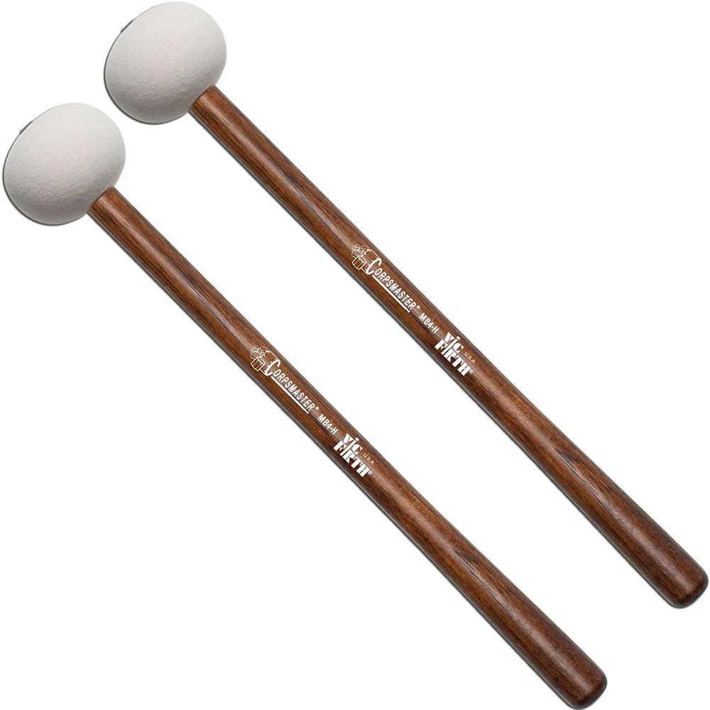 Vic Firth MB4H Corpsmaster Master Marching Extra Large Bass Mallets (Hard)