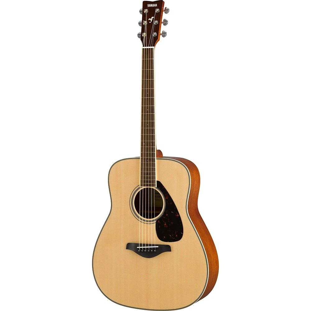 Yamaha FG820 Acoustic Dreadnought Solid Spruce Top (Natural)