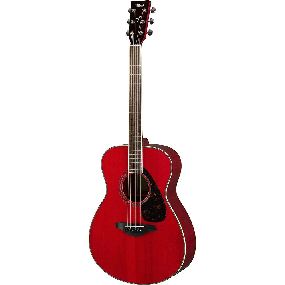Yamaha FS820 Concert-Size Acoustic Guitar w/Solid Spruce Top (Ruby Red)