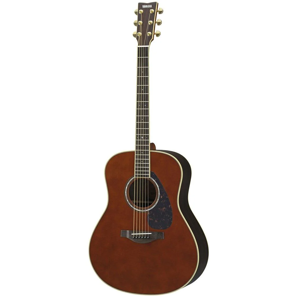 Yamaha LL6 ARE Jumbo Acoustic w Solid Spruce Top & Pickup (Dark Tinted) inc Hard Bag
