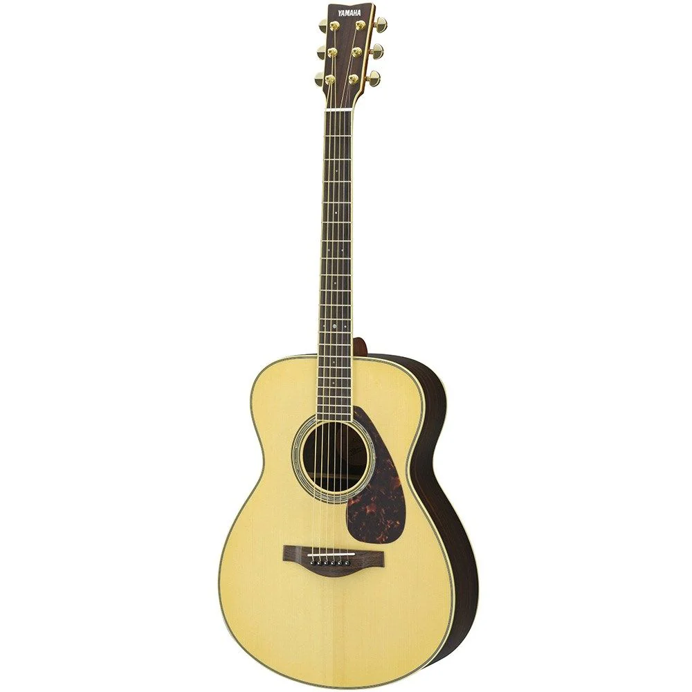 Yamaha LS6M ARE Medium Jumbo Acoustic Guitar w/ Solid Top & Pickup (Natural) inc Hard Bag
