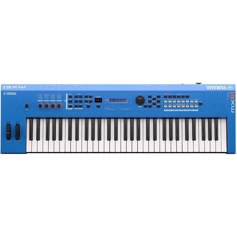 Yamaha MX61 BU MK2 Synthesiser w/ MOTIF XS Sound Engine (Blue)