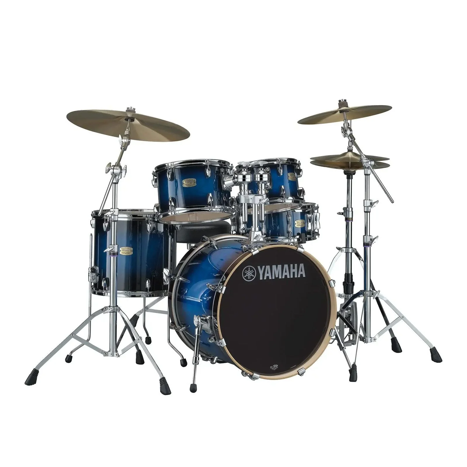 Yamaha Stage Custom Birch 20" Fusion Drum Kit w/ Hardware (Deep Blue Sunburst)