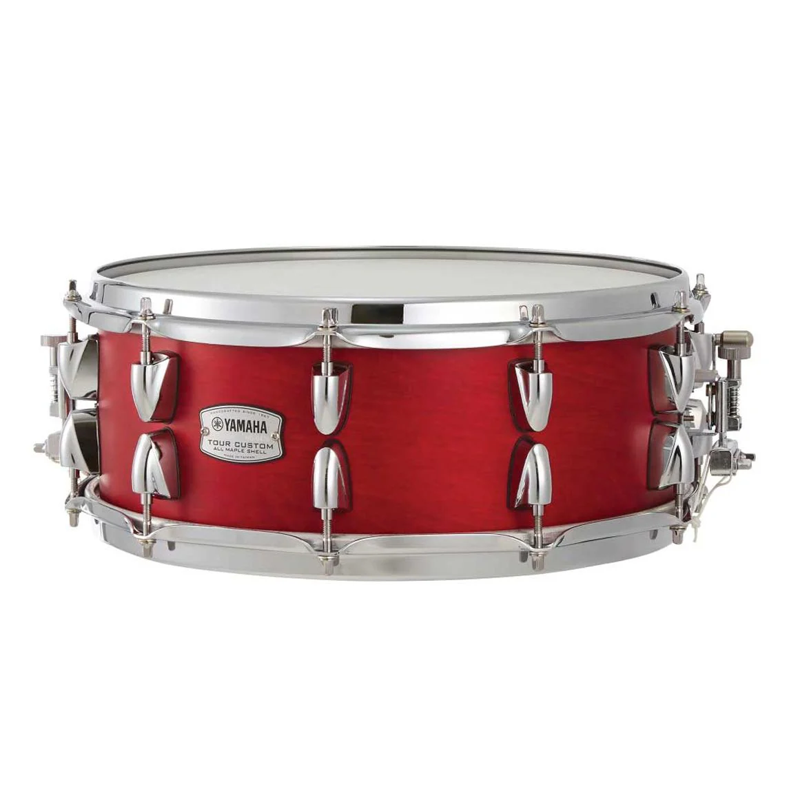 Yamaha TMS1455CAS Tour Custom Maple 14x55inch Snare Drum Candy Apple Satin