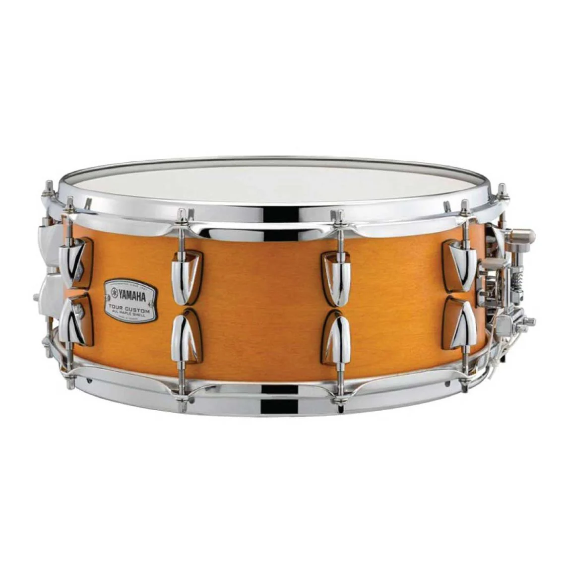 Yamaha TMS1455CRS Tour Custom Maple 14x55inch Snare Drum Caramel Satin